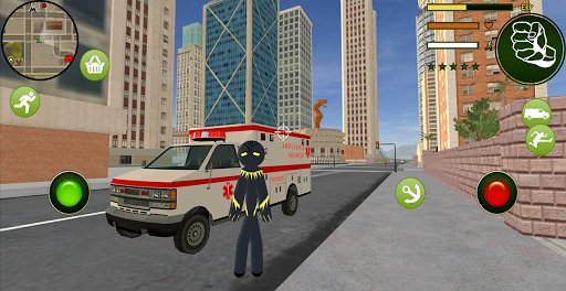 تطبيق Black Panther Stickman Rope He برو0