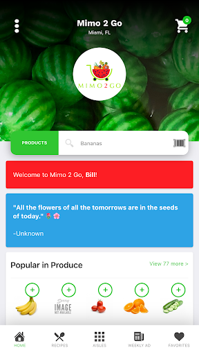 Android application Mimo 2 Go - Bravo Supermarket screenshort