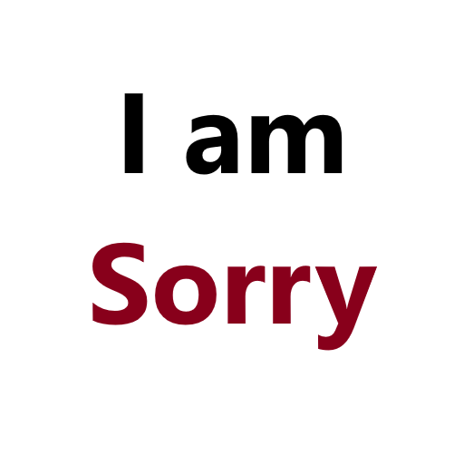 I Am Sorry Message  Icon