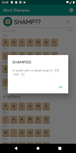 Word Shampoo Screen 2