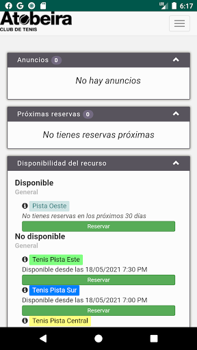 Reservas Atobeira Screen 2