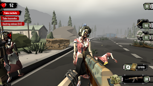 The Walking Zombie 2: Zombie shooter v1.17 Mod Money Android poster-2
