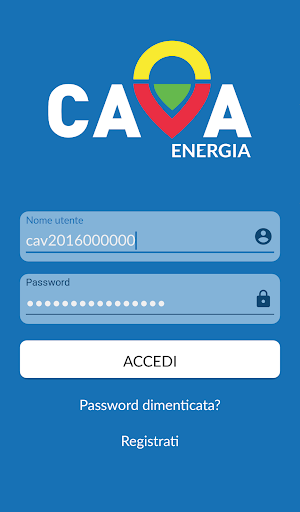 Android application Cava Energia screenshort