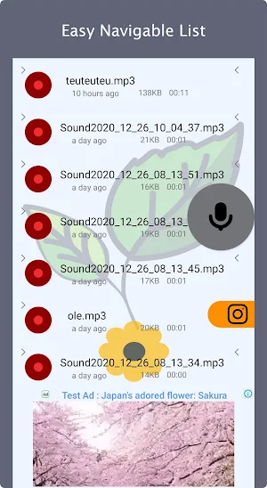 Voice Recorder(Sound Recorder) screenshot 2