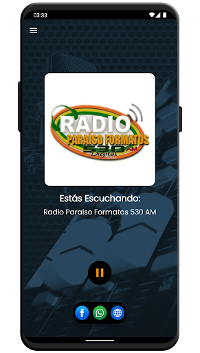 Radio Paraíso Formatos 530 AM Screen 3