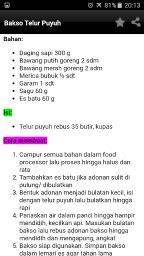 Resep Bakso Super