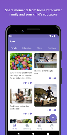 Screenshot of Storypark for Families