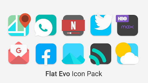 Screenshot of Flat Evo - Icon Pack