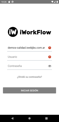 Android application iWorkflow screenshort
