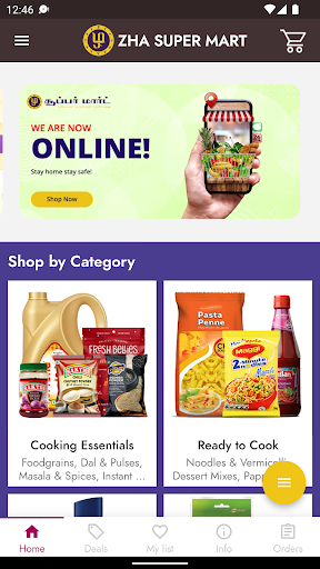 Android application ZHA SUPER MART screenshort
