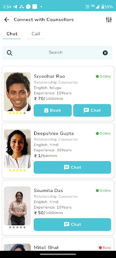 WiseTalk - Happiness Helpline Screen 3
