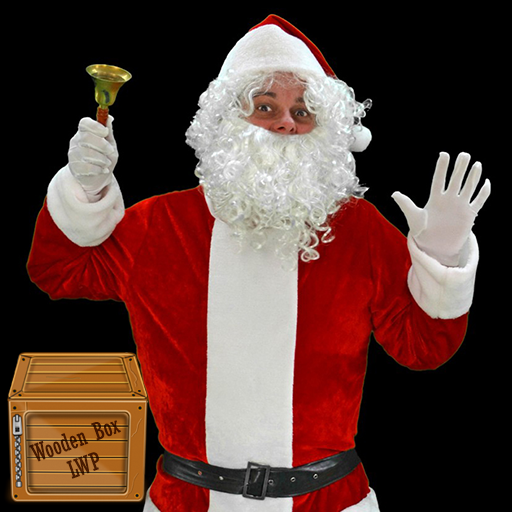 santa claus funny wallpaper logo