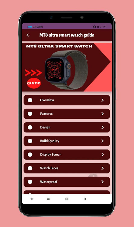 MT8 ultra smart watch guide - 2 - (Android)