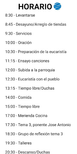 CSF - Horario Screen 2