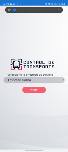 Android application Control de Transporte - Conduc screenshort
