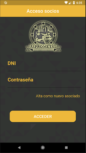 Android application Asprometal screenshort