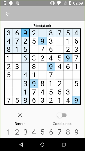Solo Sudoku Screen 2