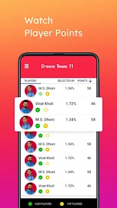 Dream Team 11 - Cricket Prediction & Live Score