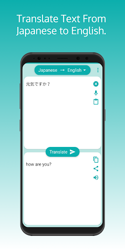 Android application Japanese - English Translator screenshort