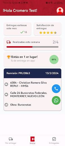 COMPRE Choferes Screen 2