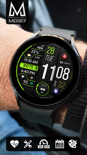 MD317 Digital Watch Face