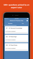 screenshot of G1 Practice Test Ontario 2019 