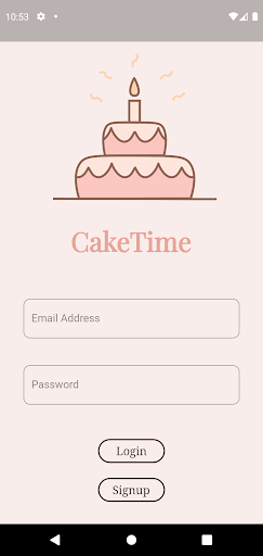 Android application CakeTime screenshort