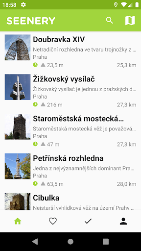 Android application Seenery screenshort