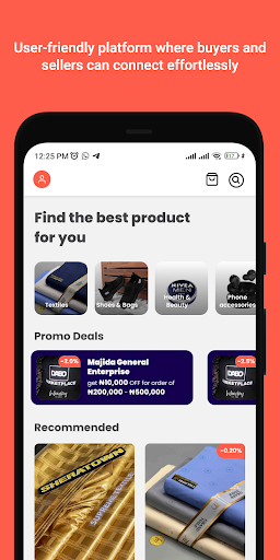 Android application Dabo Marketplace screenshort