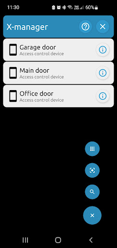 Android application X-manager screenshort