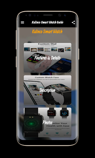 Android application Kalinco Smart Watch Guide screenshort