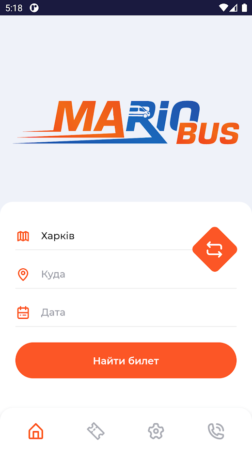 Android application Mario Bus screenshot