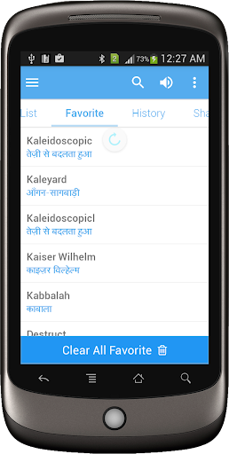 Hindi Dictionary Multifunction Screen 3