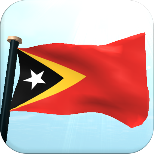 Timor-Leste Flag 3D Wallpaper logo