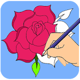 Kids app- Flower coloring book icon