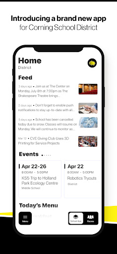Android application Corning School District screenshort
