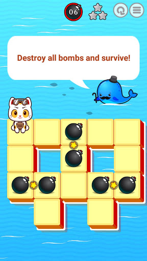 Android application Bombercat - Puzzle Game screenshort