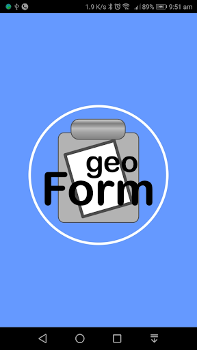Android application geoForm screenshort