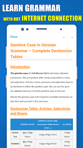 Learn German Grammar all level Screen 2