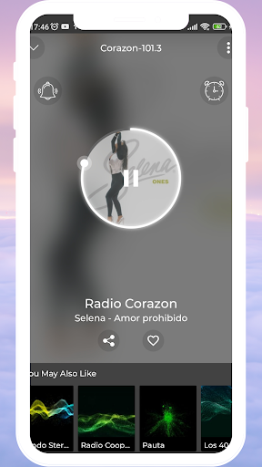 Radio Corazon 101.3 Chile live Screen 2