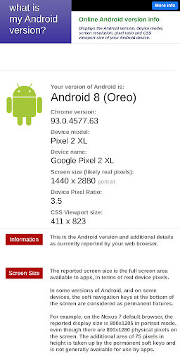 Version Checker for Android Screen 2