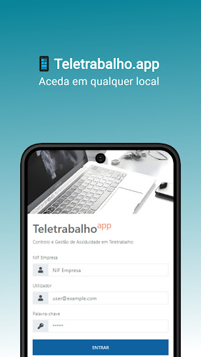 Android application Teletrabalho screenshort
