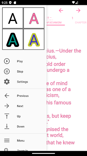 Android application zBook: Religions of Ancient Ch screenshort