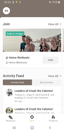 Sparks Fitness Screen 2