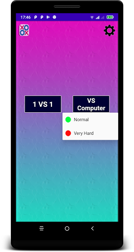Android application Tic Tac Toe Hard screenshort