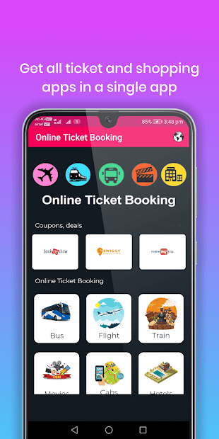 Captura de Pantalla 10 Online Ticket Booking android