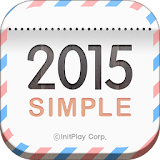 卓上カレンダー2015：シンプルカレンダー 「ウィジェット」 icon