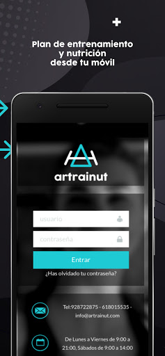 Android application Artrainut screenshort