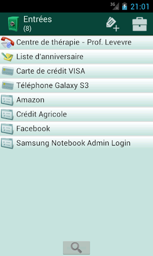 Aperçu de l'application