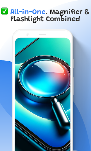 Android application Magnifying Flashlight Plus screenshort